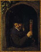 Adriaen van ostade Peasant at a Window Germany oil painting artist